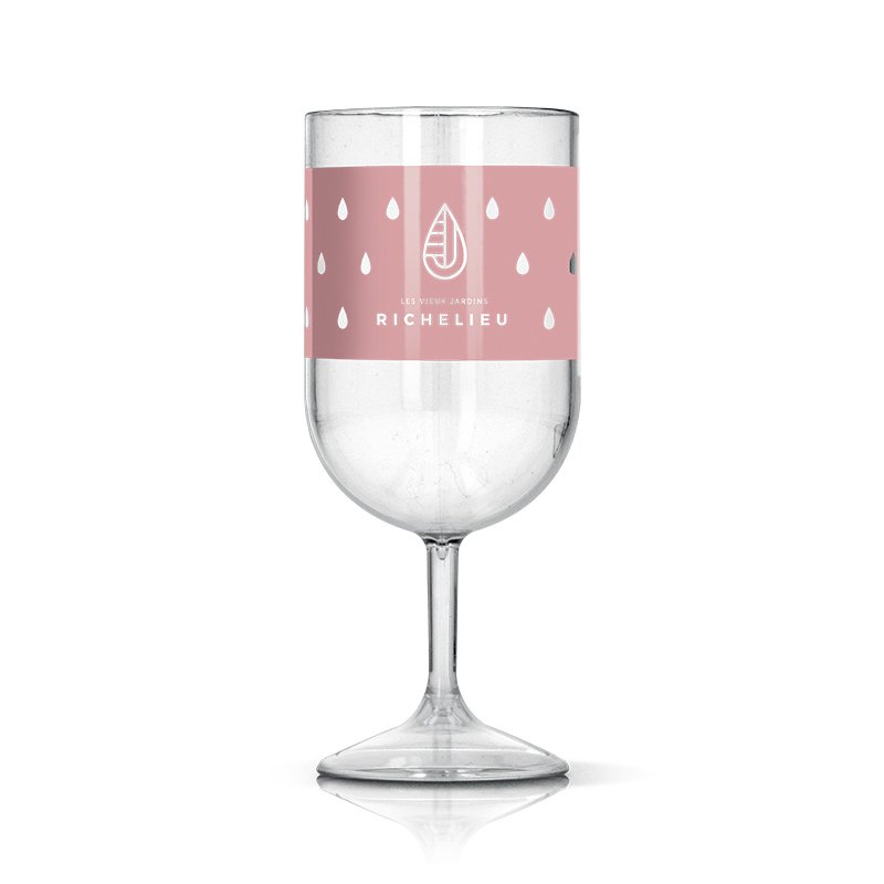 Miniature 4 pour VERRE A PIED EN PLASTIQUE REUTILISABLE TRITAN 18 cl RAS BORD