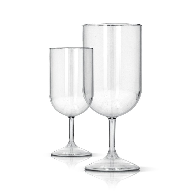 Miniature 5 pour VERRE A PIED EN PLASTIQUE REUTILISABLE TRITAN 18 cl RAS BORD