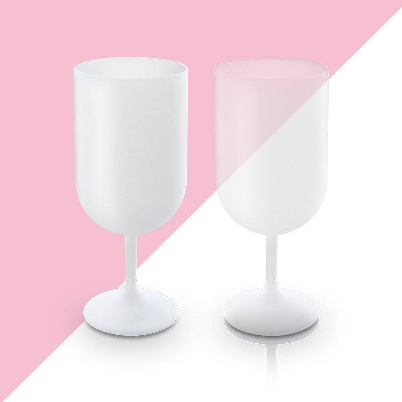 Miniature 2 pour VERRE A PIED EN PLASTIQUE REUTILISABLE PP 18 cl RAS BORD