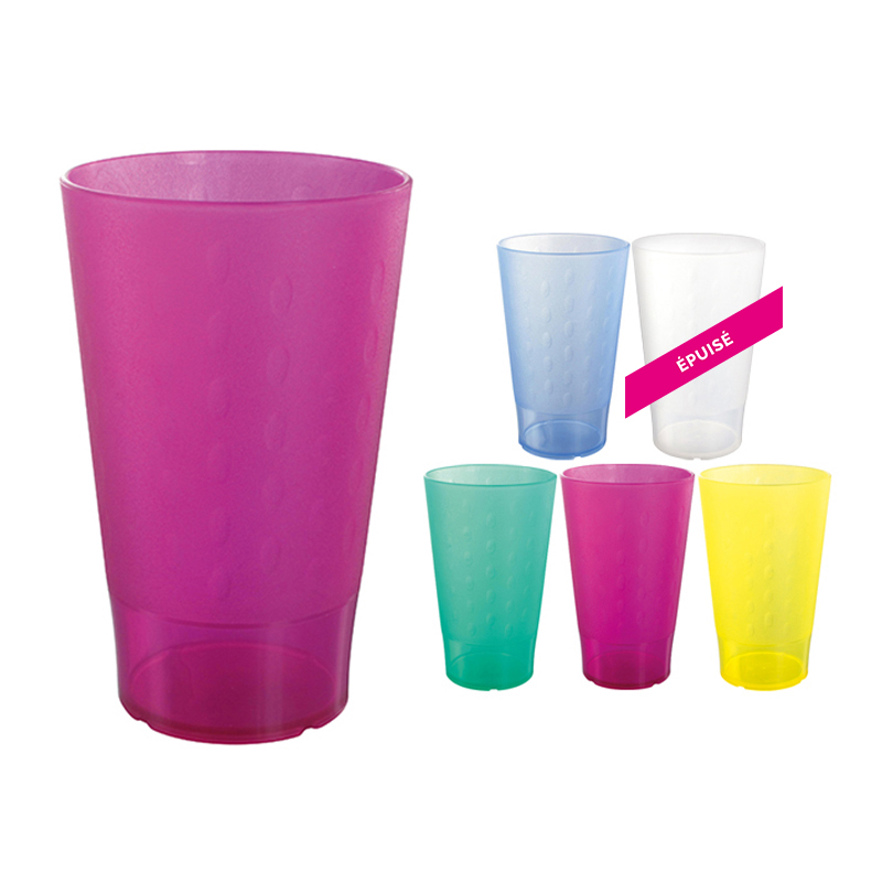 Miniature 1 pour GOBELET PLASTIQUE REUTILISABLE 33 cl - PREMIUM