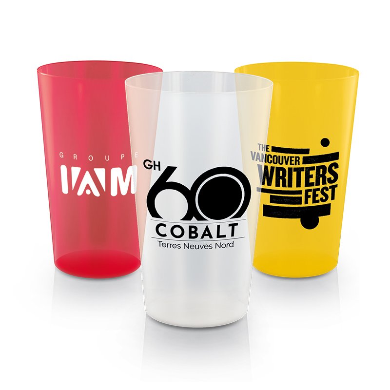 Miniature 3 pour GOBELET PLASTIQUE REUTILISABLE 60 cl RAS BORD