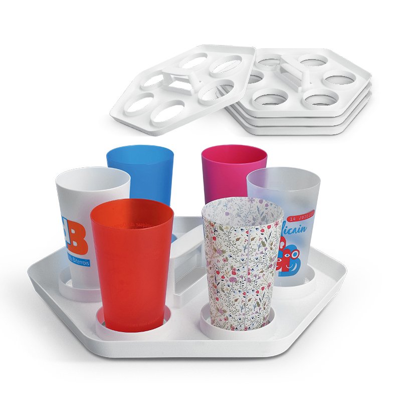 Miniature 4 pour PLATEAU PORTE GOBELETS