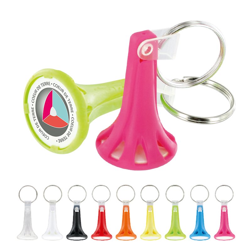 Miniature 1 pour PORTE CLES PORTE JETON AVEC JETON (anneau 25 mm)