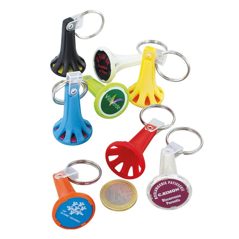 Miniature 3 pour PORTE CLES PORTE JETON AVEC JETON (anneau 25 mm)