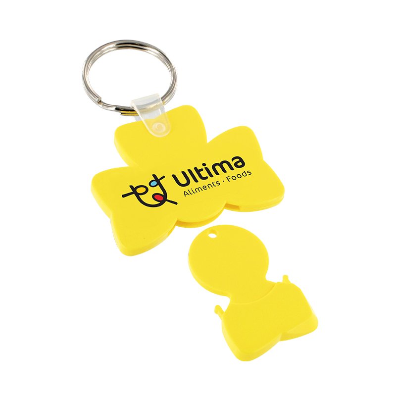 Miniature 3 pour PORTE-CLES JETON TREFLE (anneau 25 mm)
