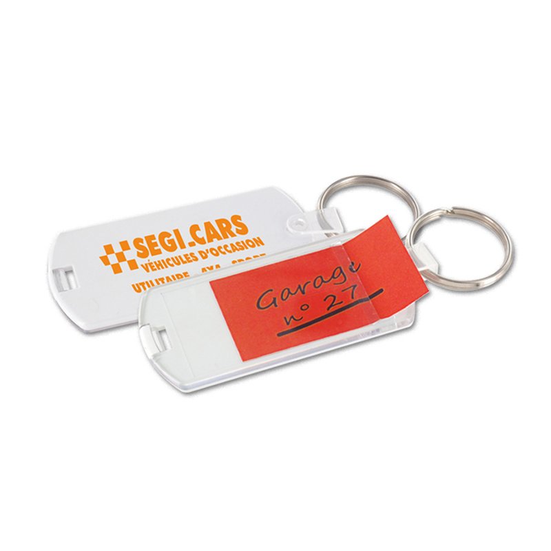 Miniature 1 pour PORTE CLES PORTE ETIQUETTE (anneau 25 mm)