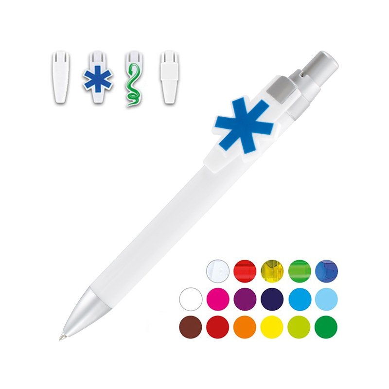 Miniature 1 pour STYLO BILLE NOIRE CORPS ET CLIP PLASTIQUE