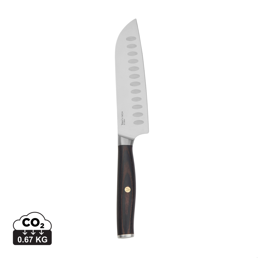 Miniature 1 pour VINGA Tara Couteau Santoku en acier recyclé RCS