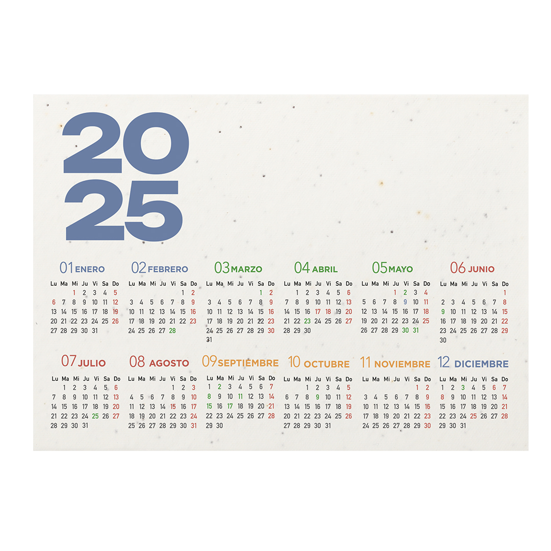 Miniature 3 pour Calendrier Bureau Ensemencé Huwa - personnalisable