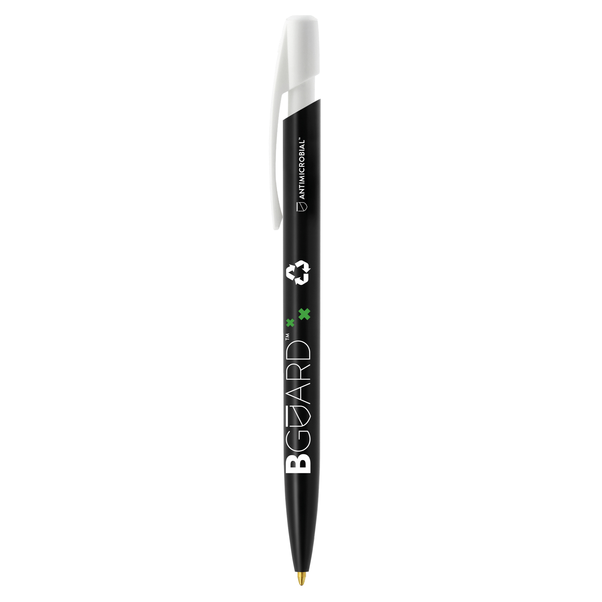 Miniature 3 pour Stylo bille BIC® Media Clic BGUARD™ Antimicrobial Ecolutions® Logo Antimicrobial