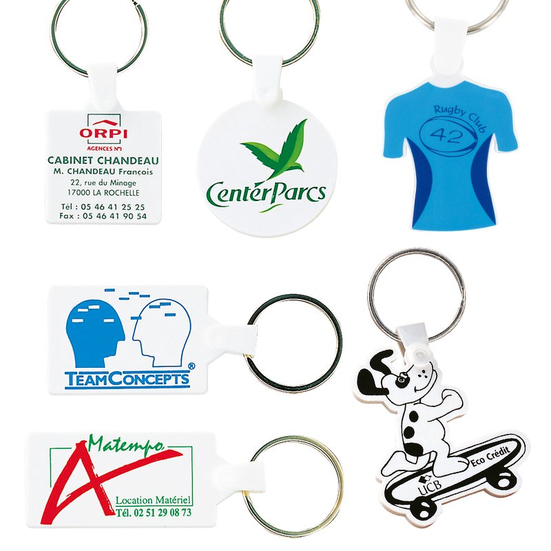 Miniature 1 pour PORTE CLES PERSONNALISABLE DUR (anneau 25 mm)
