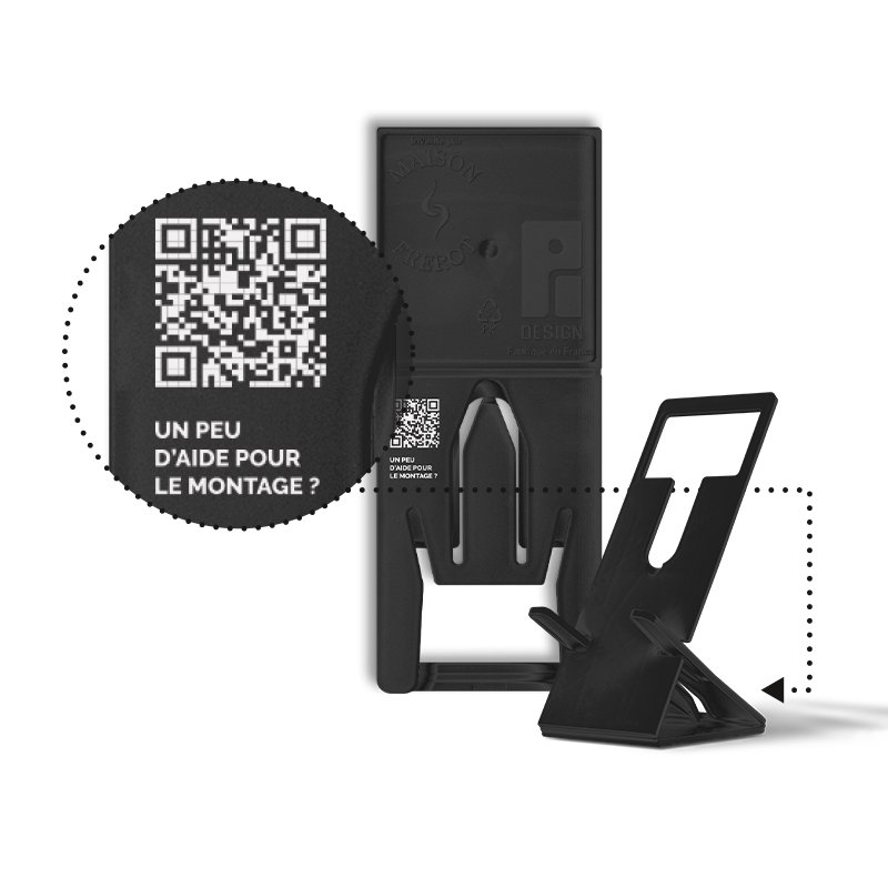 Miniature 6 pour SUPPORT TELEPHONE REPLIABLE EXTRA-PLAT EN MATIERE RECYCLEE