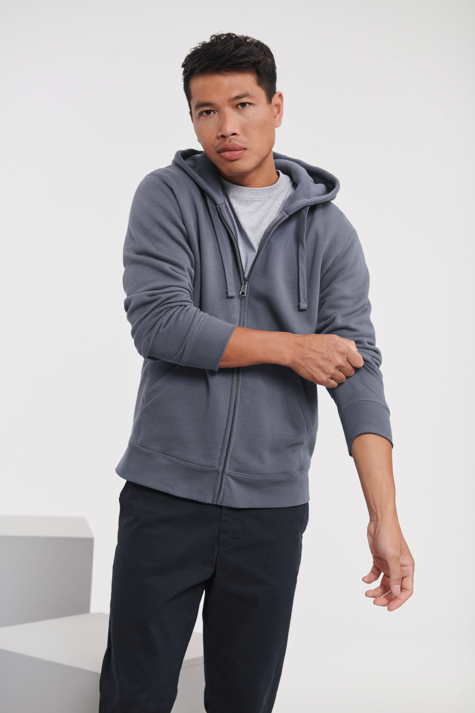 Miniature 1 pour Sweat-shirt zippé capuche Authentic homme