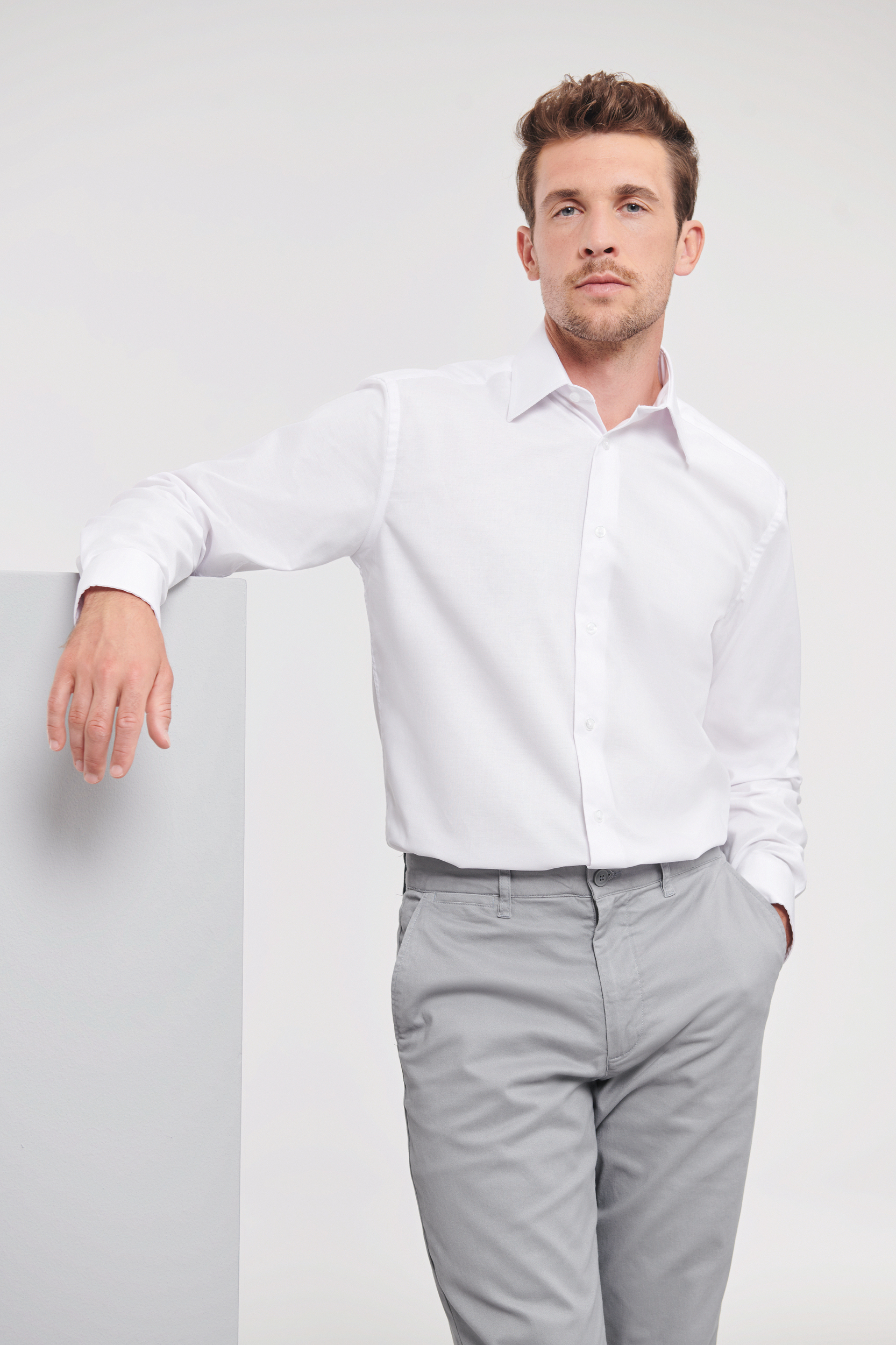 Miniature 1 pour Chemise homme Oxford manches longues