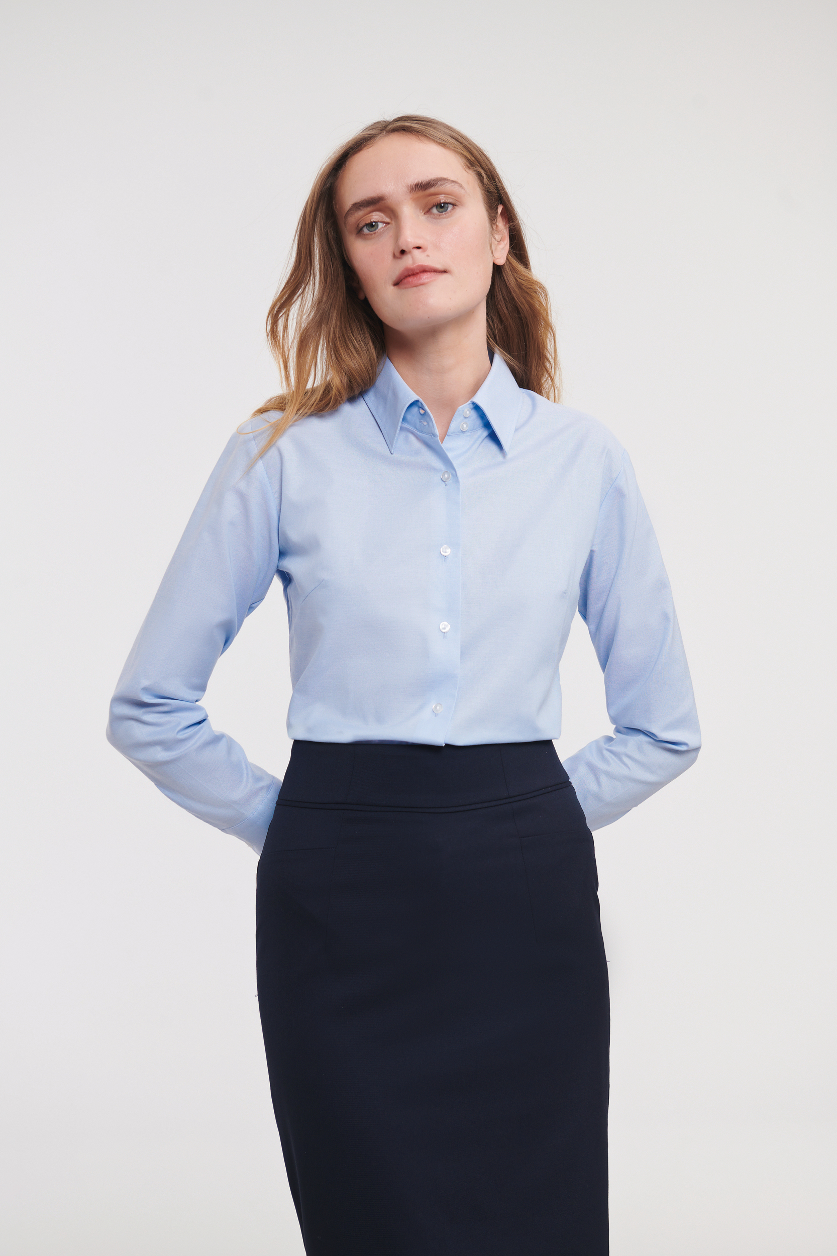 Miniature 1 pour Chemise femme manches longues Oxford
