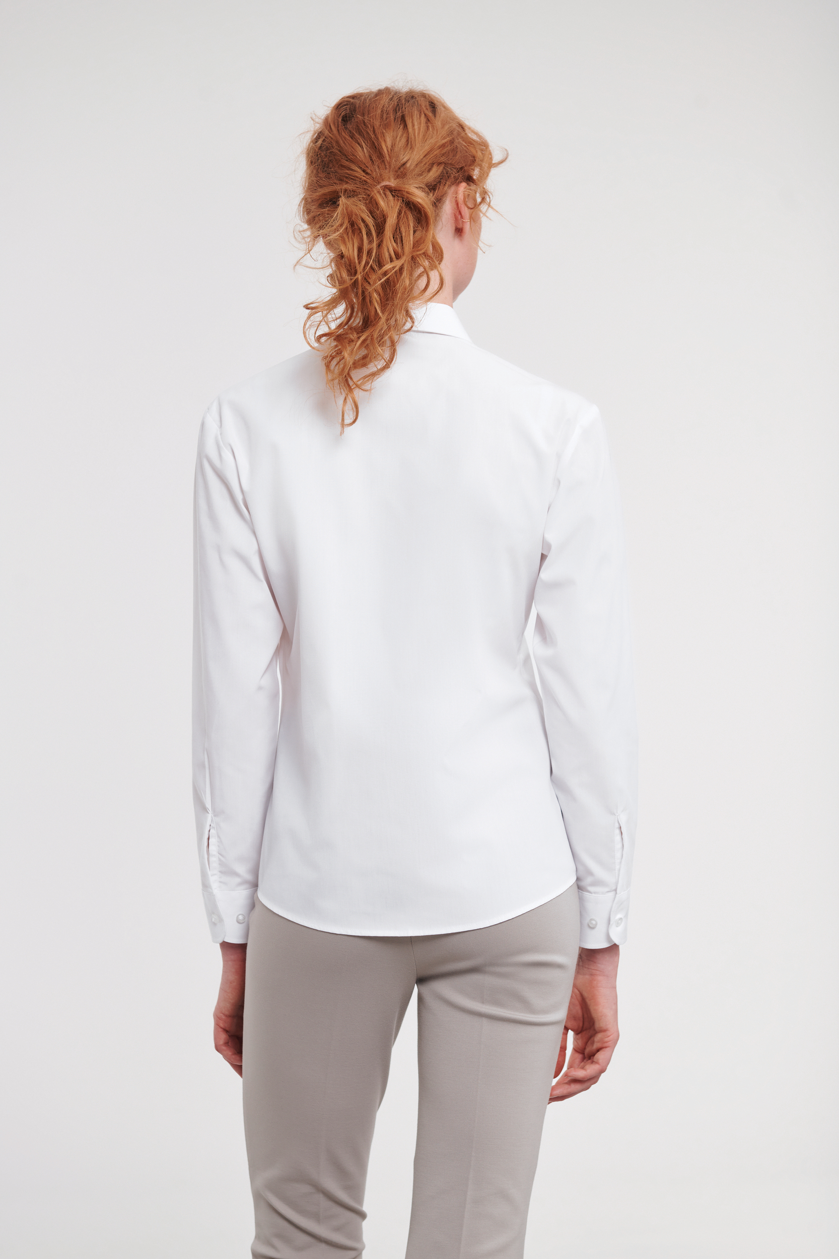 Miniature 2 pour Chemise femme popeline polycoton manches longues