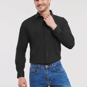 Visuel Chemise homme popeline polycoton manches longues