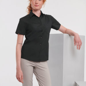 Visuel Chemise femme popeline polycoton manches courtes