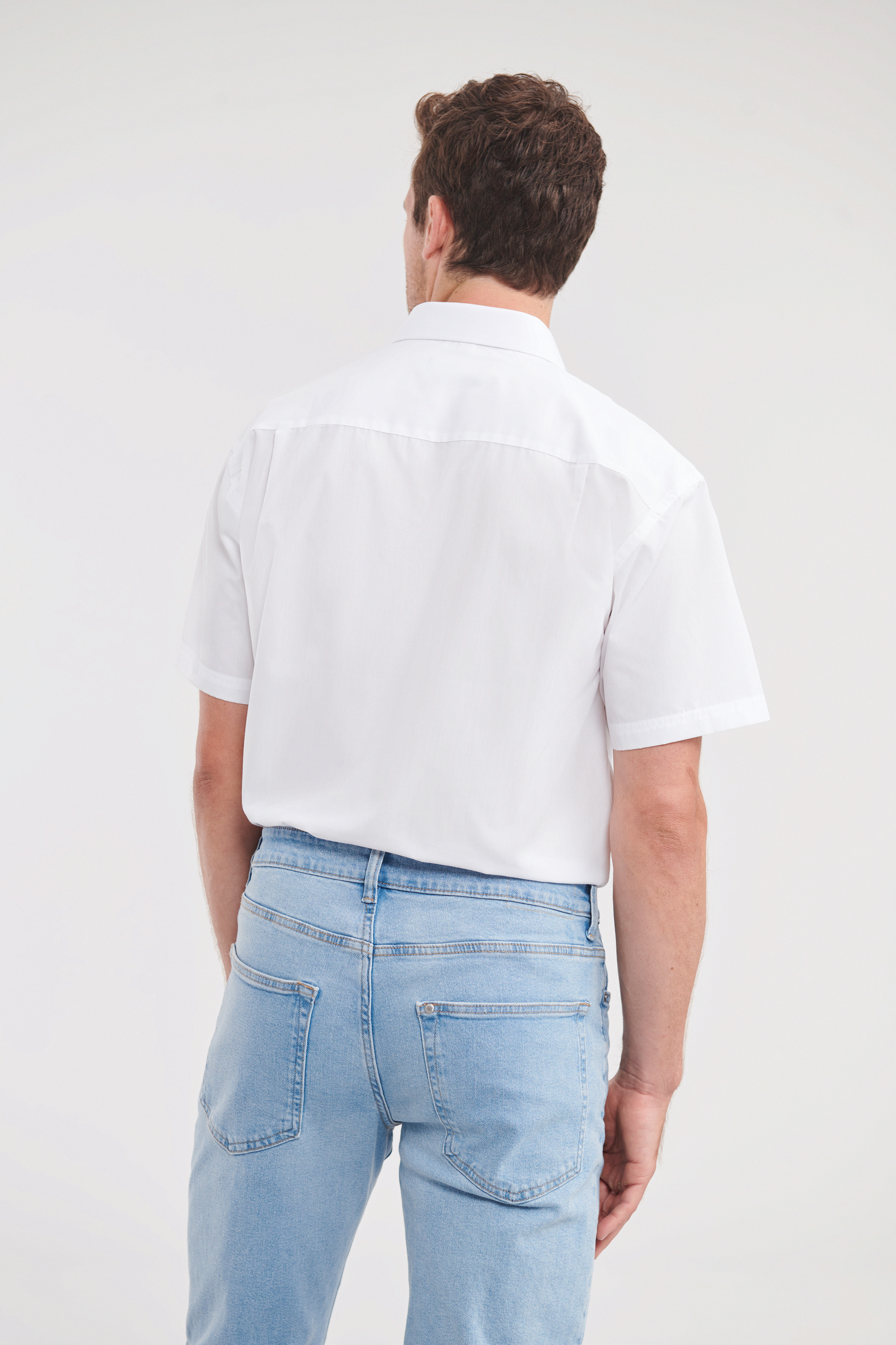 Miniature 2 pour Chemise homme popeline polycoton manches courtes