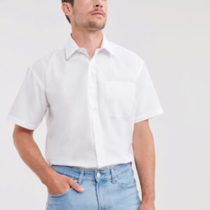 Visuel Chemise homme popeline polycoton manches courtes