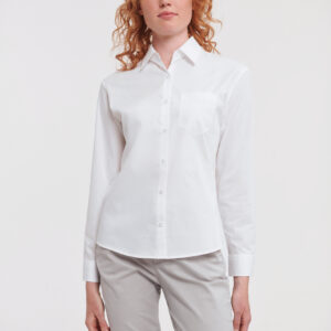 Visuel Chemise femme popeline pur coton manches longues