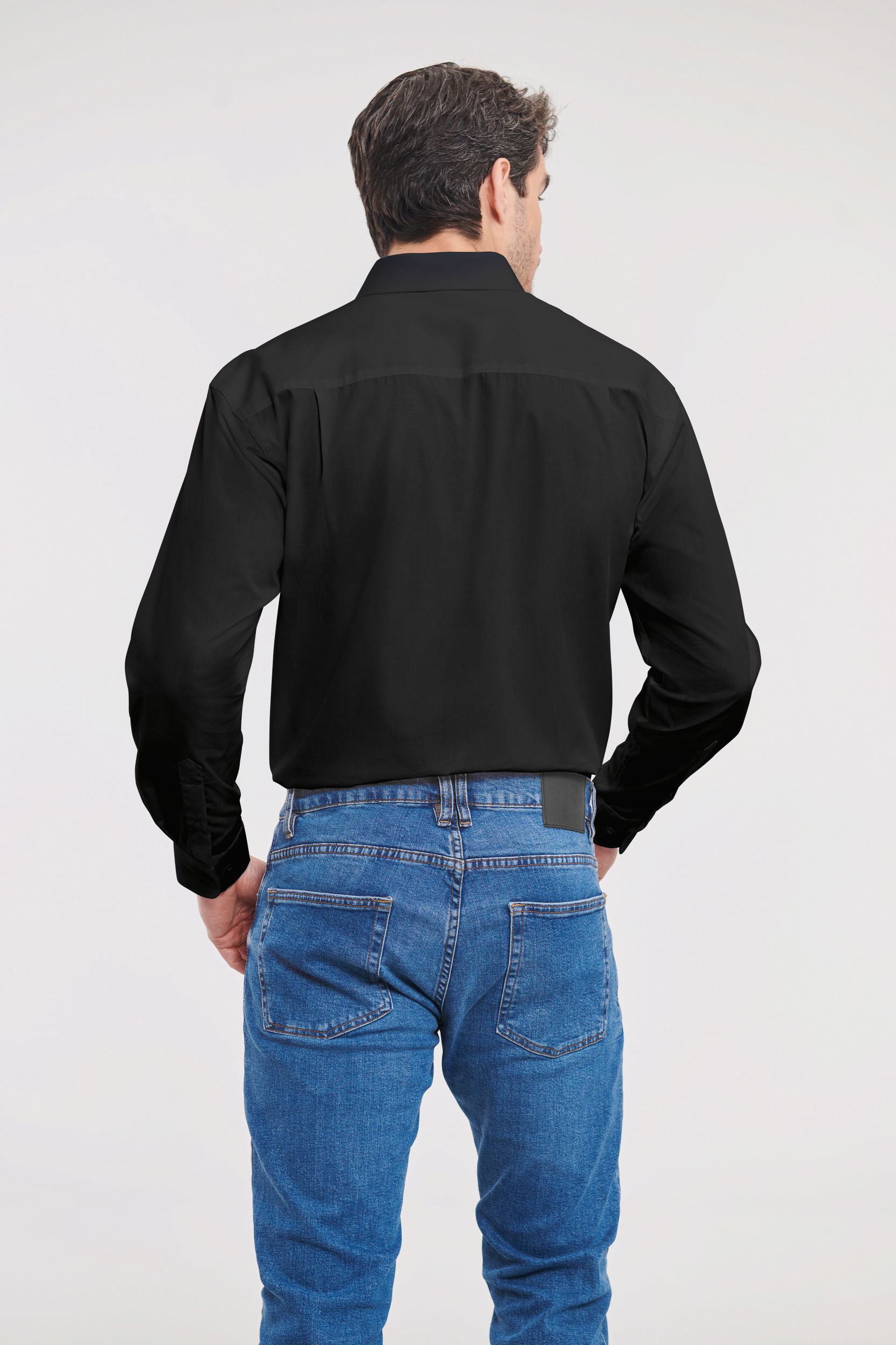 Miniature 2 pour Chemise homme popeline pur coton manches longues