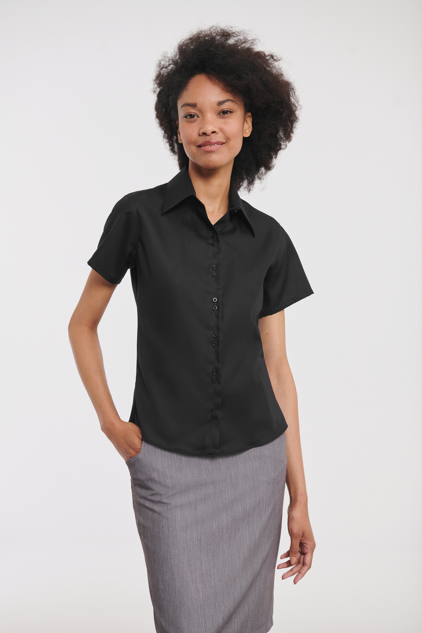 Miniature 1 pour Chemise femme manches courtes Non Iron
