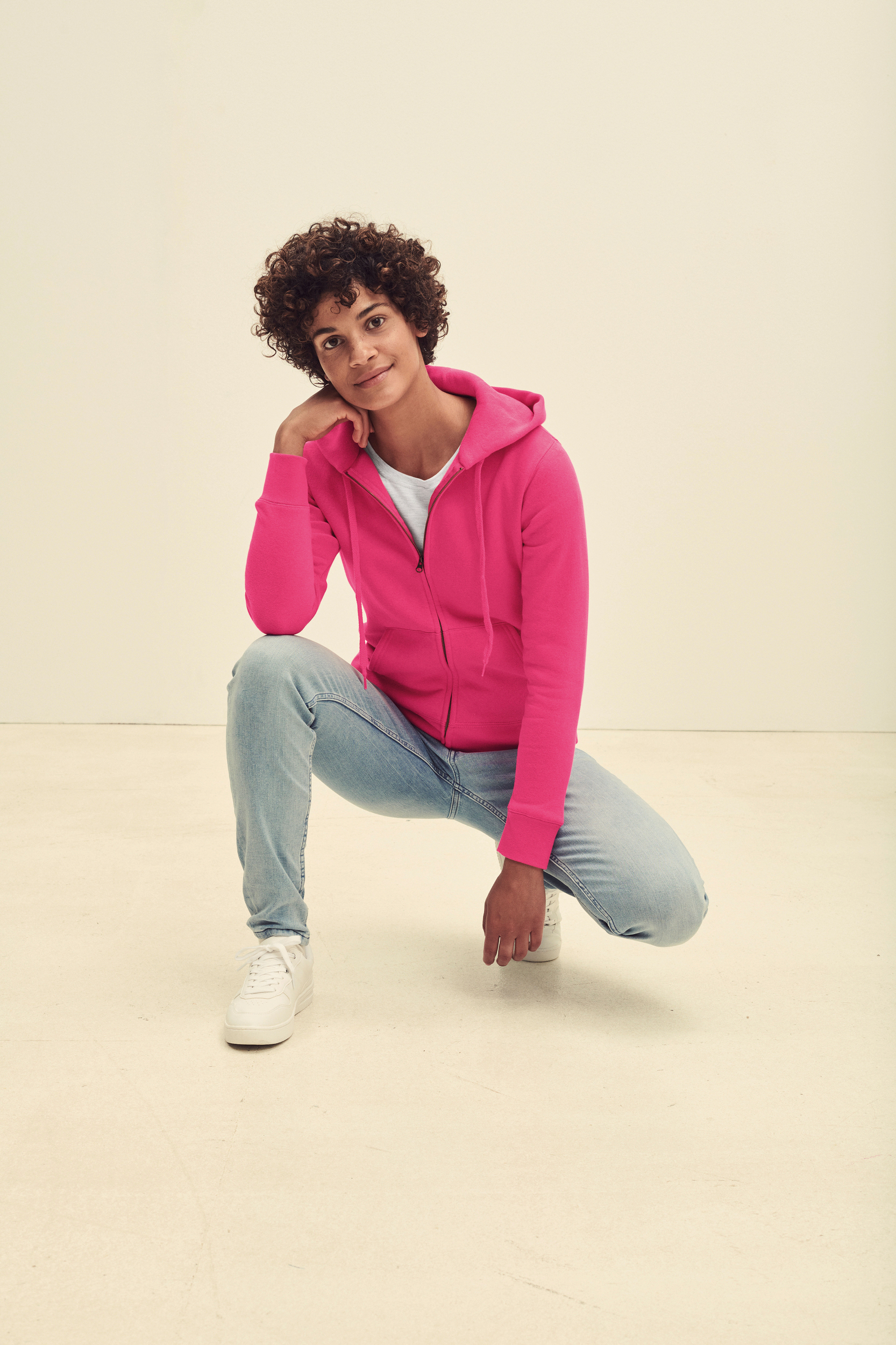 Miniature 1 pour Sweat-shirt femme zippé capuche Premium (62-118-0)