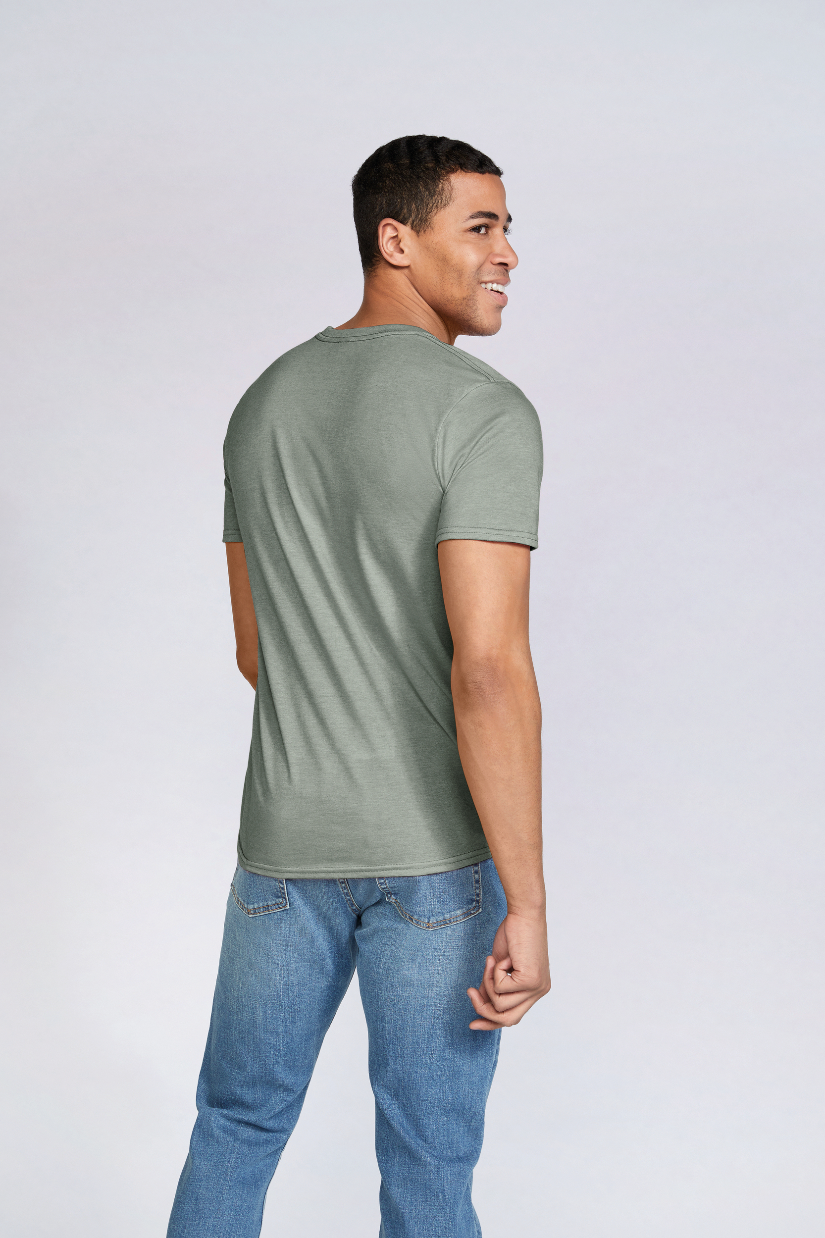 Miniature 2 pour T-shirt homme col rond Softstyle
