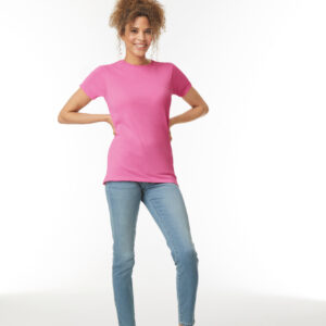 Visuel T-shirt femme col rond Softstyle
