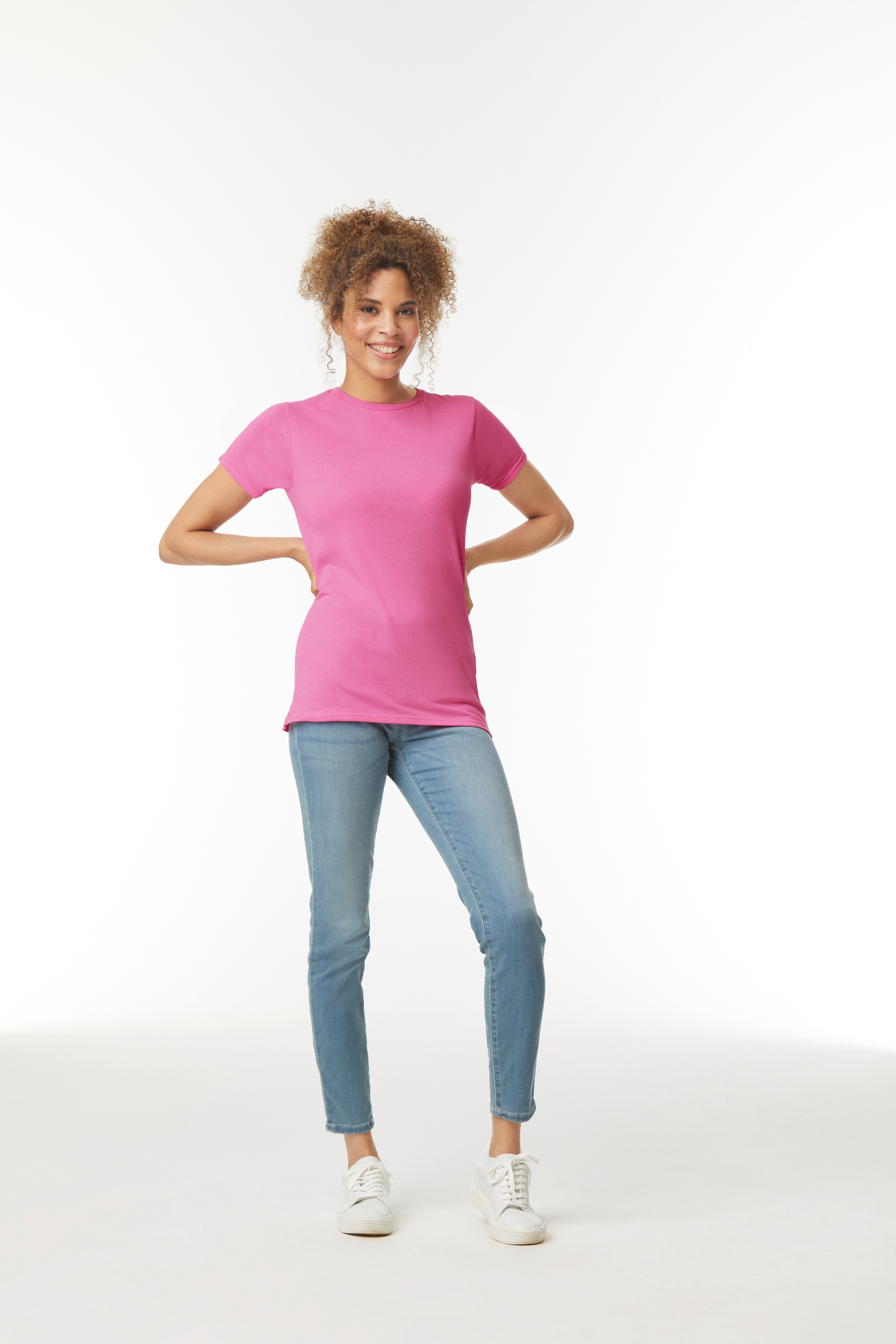 Miniature 1 pour T-shirt femme col rond Softstyle