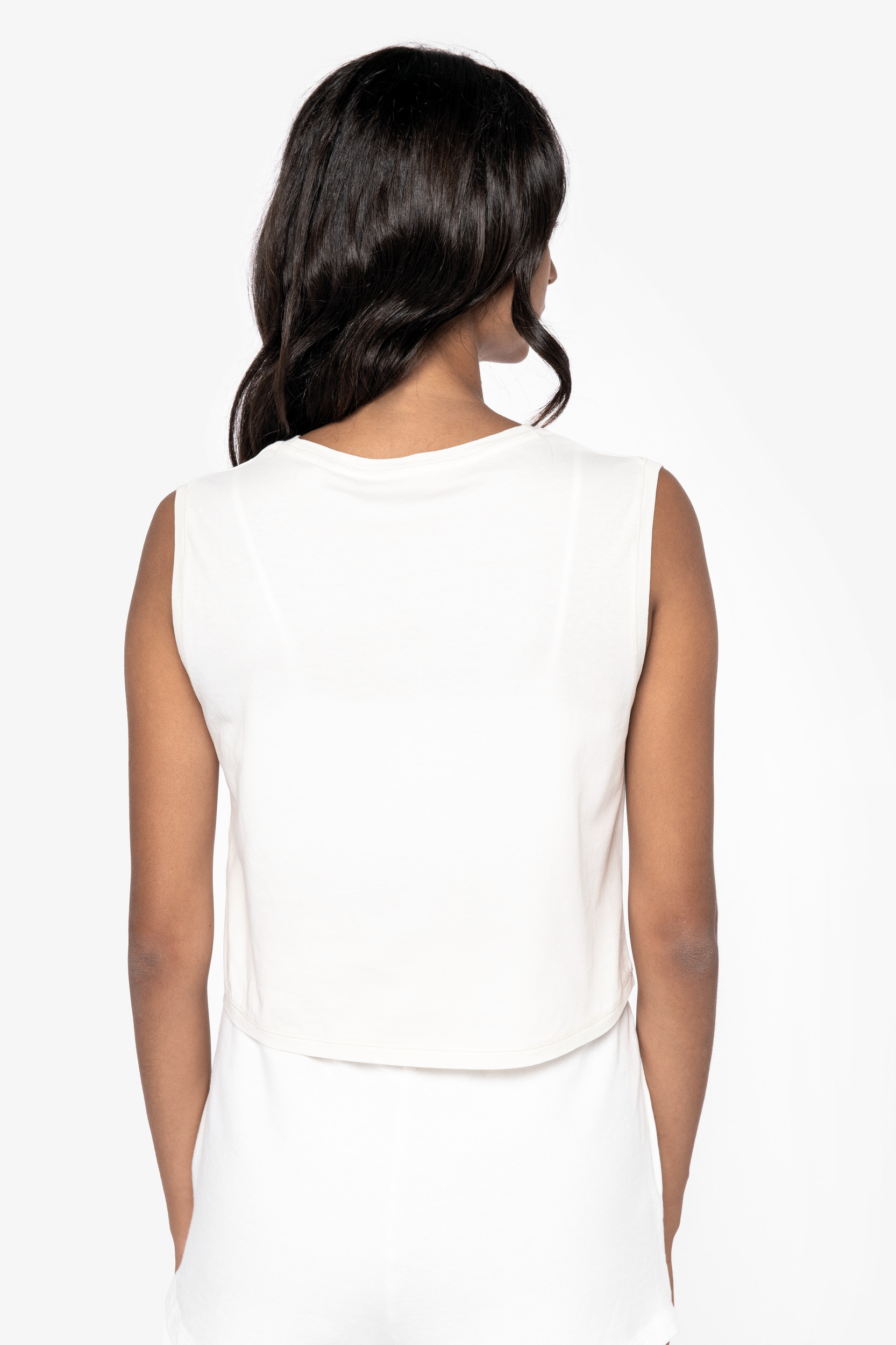 Miniature 4 pour T-shirt écoresponsable  crop sans manche femme