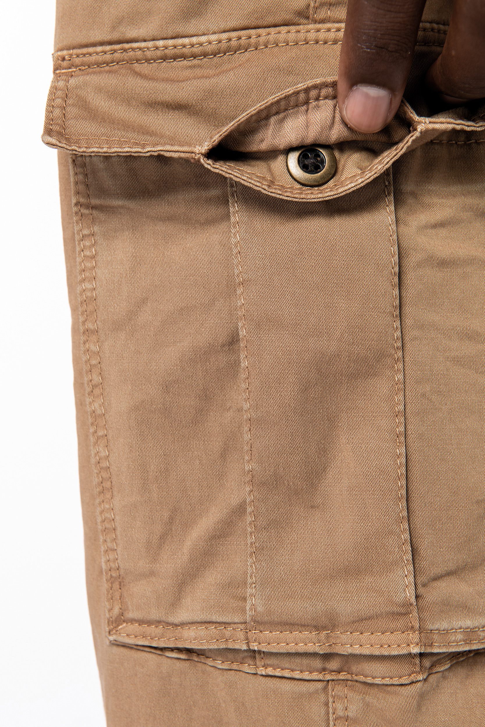 Miniature 9 pour Pantalon cargo écoresponsable délavé homme