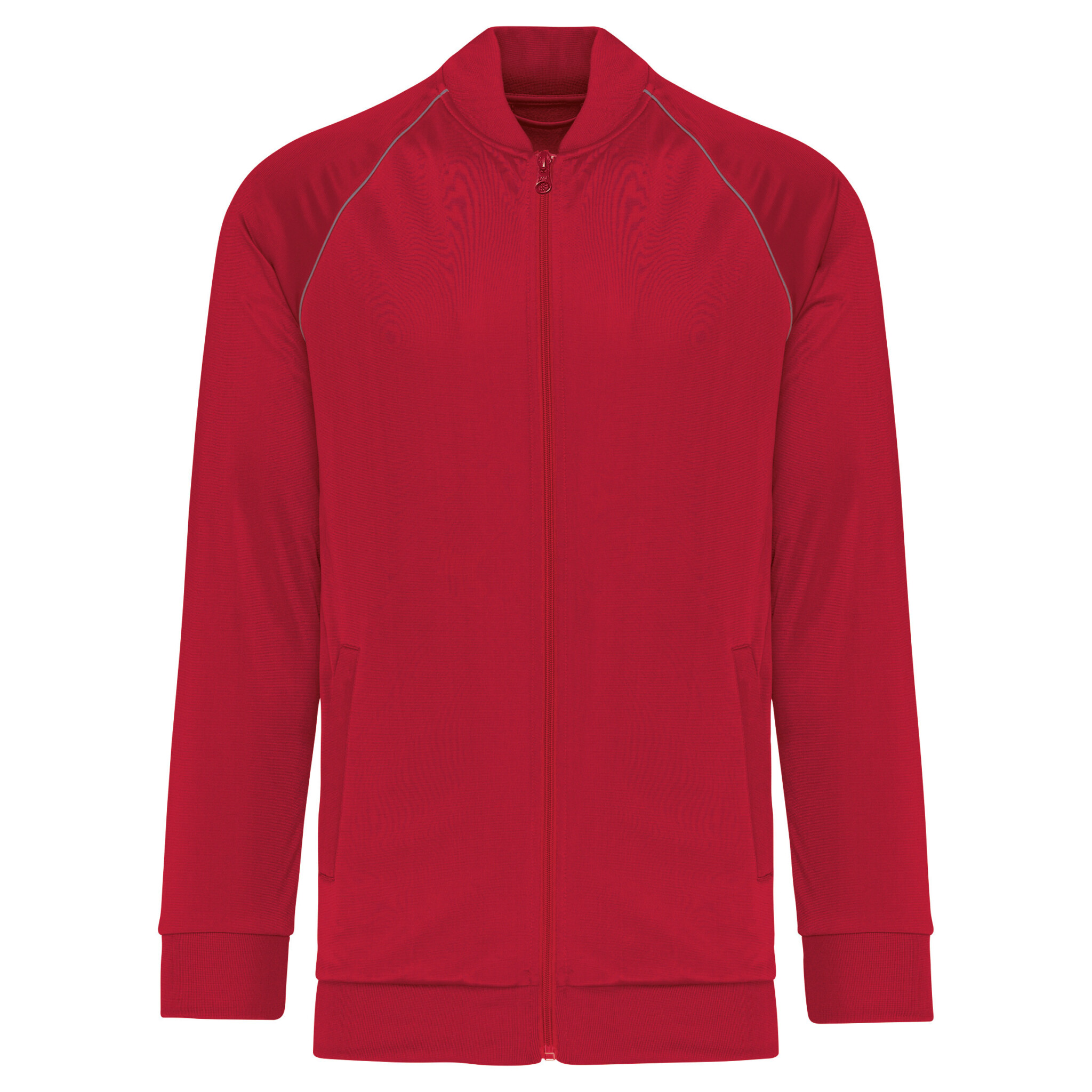 Miniature 7 pour Veste de survêtement zippée avec liseré unisexe