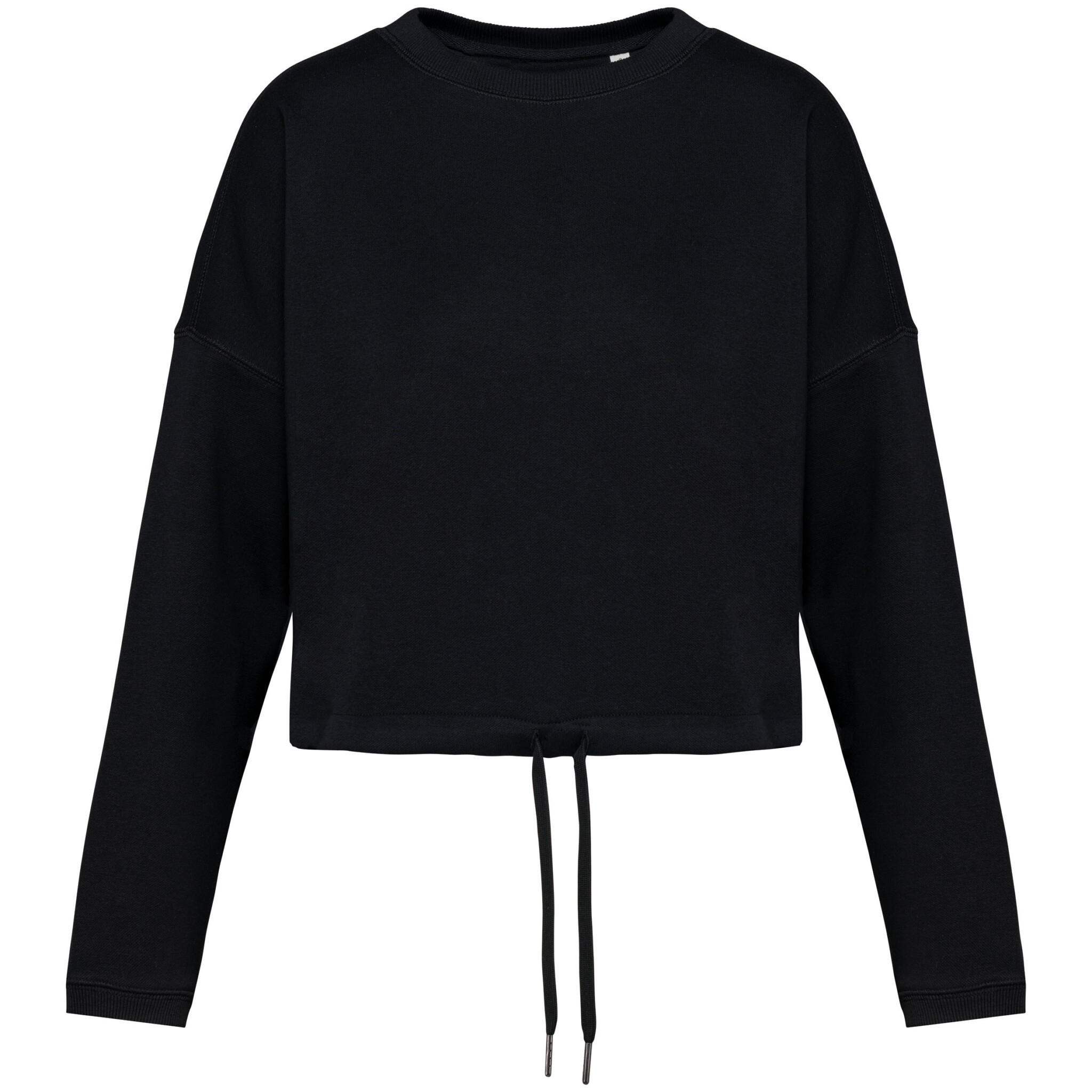 Miniature 11 pour Sweat-shirt écoresponsable à col rond oversize crop femme