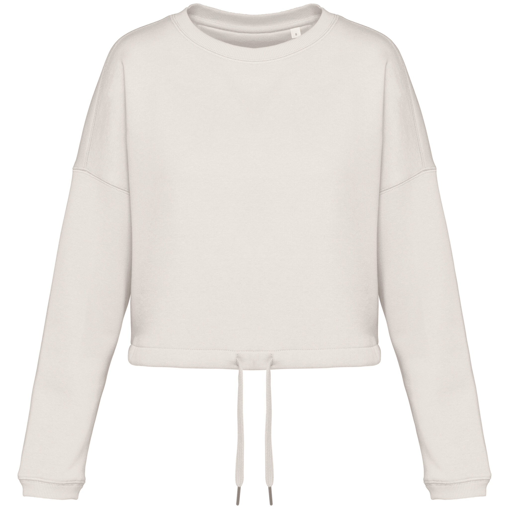 Miniature 12 pour Sweat-shirt écoresponsable à col rond oversize crop femme