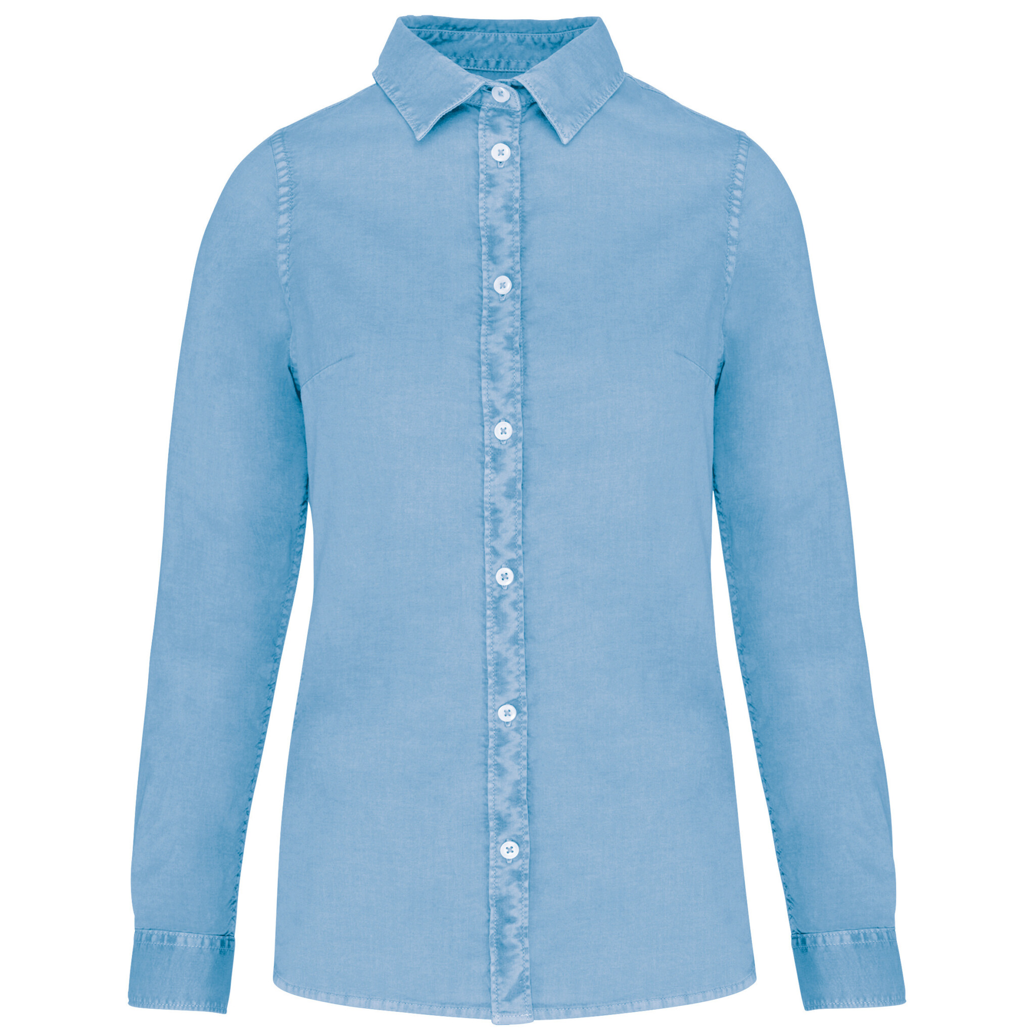 Miniature 7 pour Chemise écoresponsable délavée femme