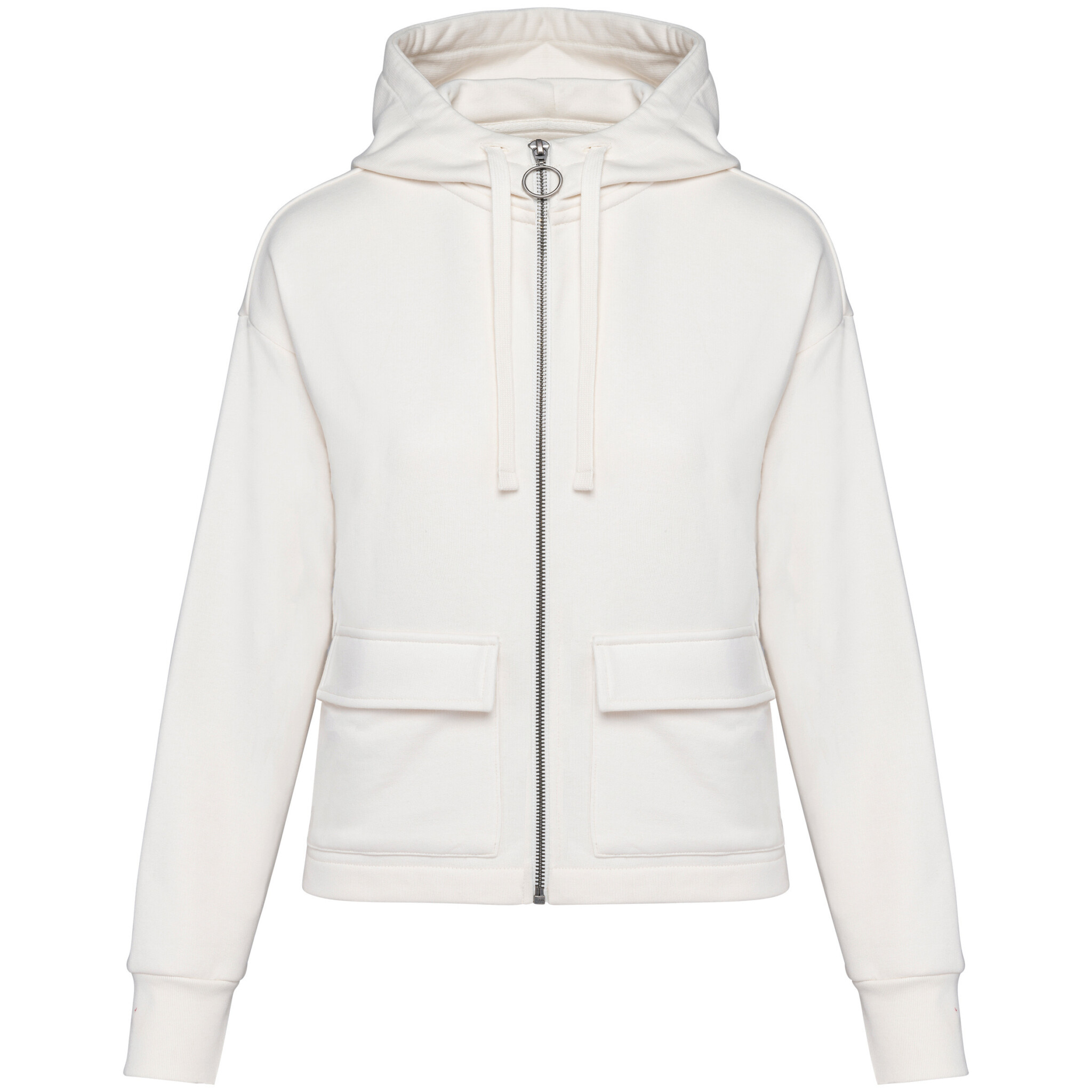 Miniature 9 pour Sweat-shirt écoresponsable zippé à capuche French Terry femme
