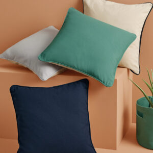 Visuel Housse de coussin à bord passepoilé