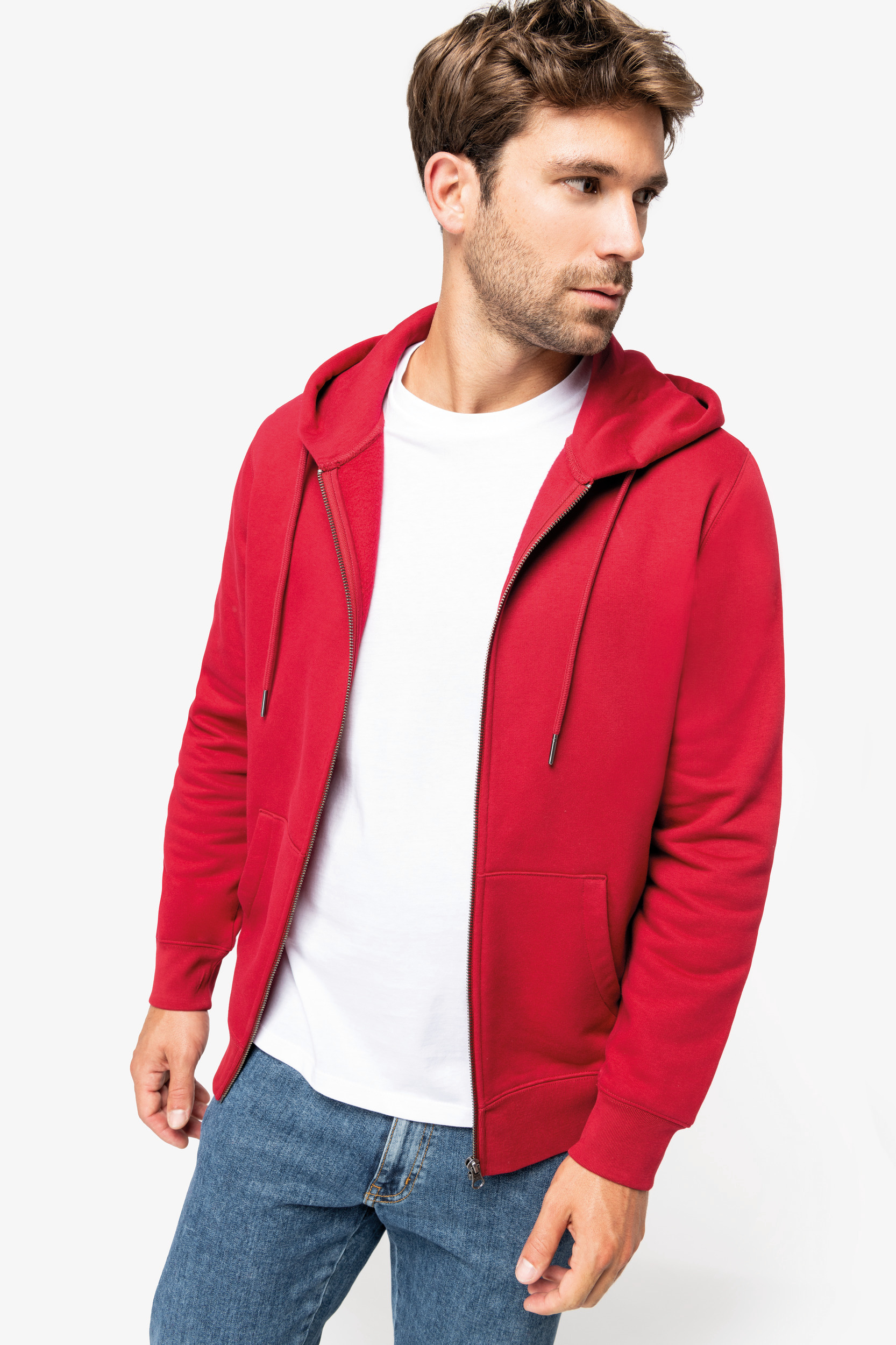 Miniature 3 pour Sweat-shirt écoresponsable zippé à capuche unisexe