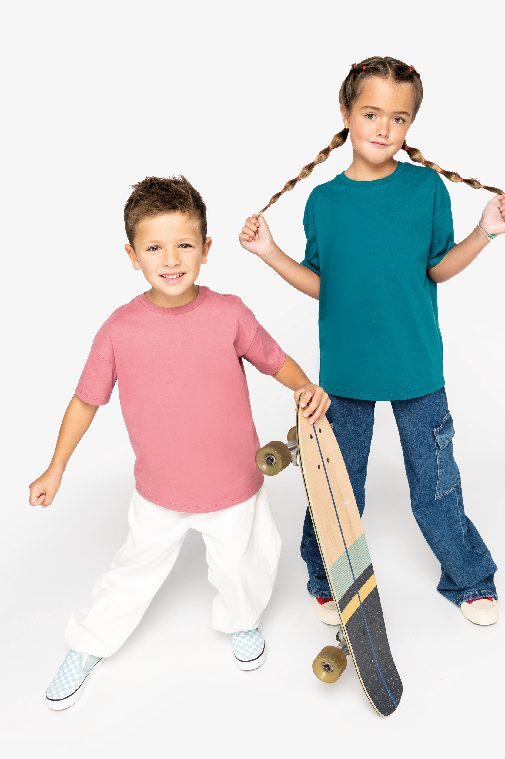 Miniature 2 pour T-shirt écoresponsable à épaules tombantes enfant