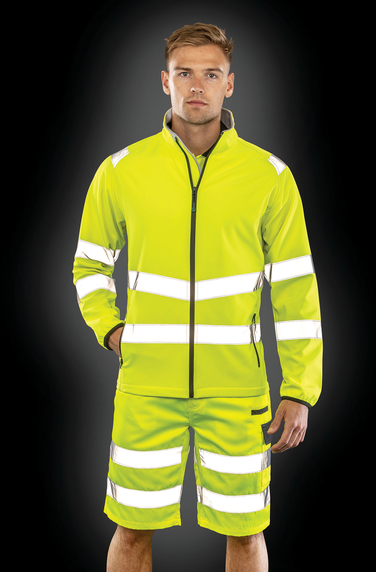 Miniature 1 pour Veste softshell de sécurité recyclée