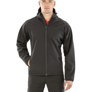 Visuel Veste softshell recyclée 3 couches à capuche homme