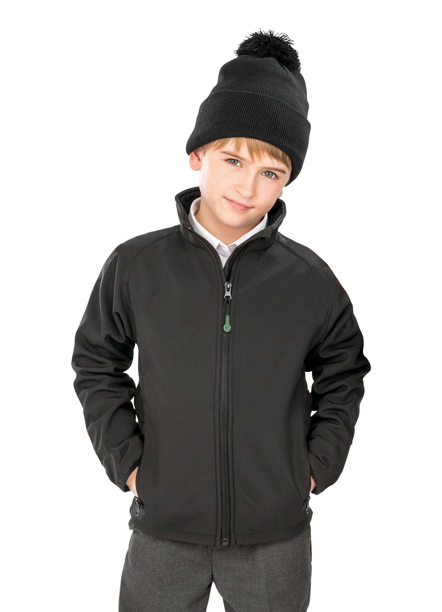 Miniature 1 pour Veste softshell recyclée 2 couches enfant