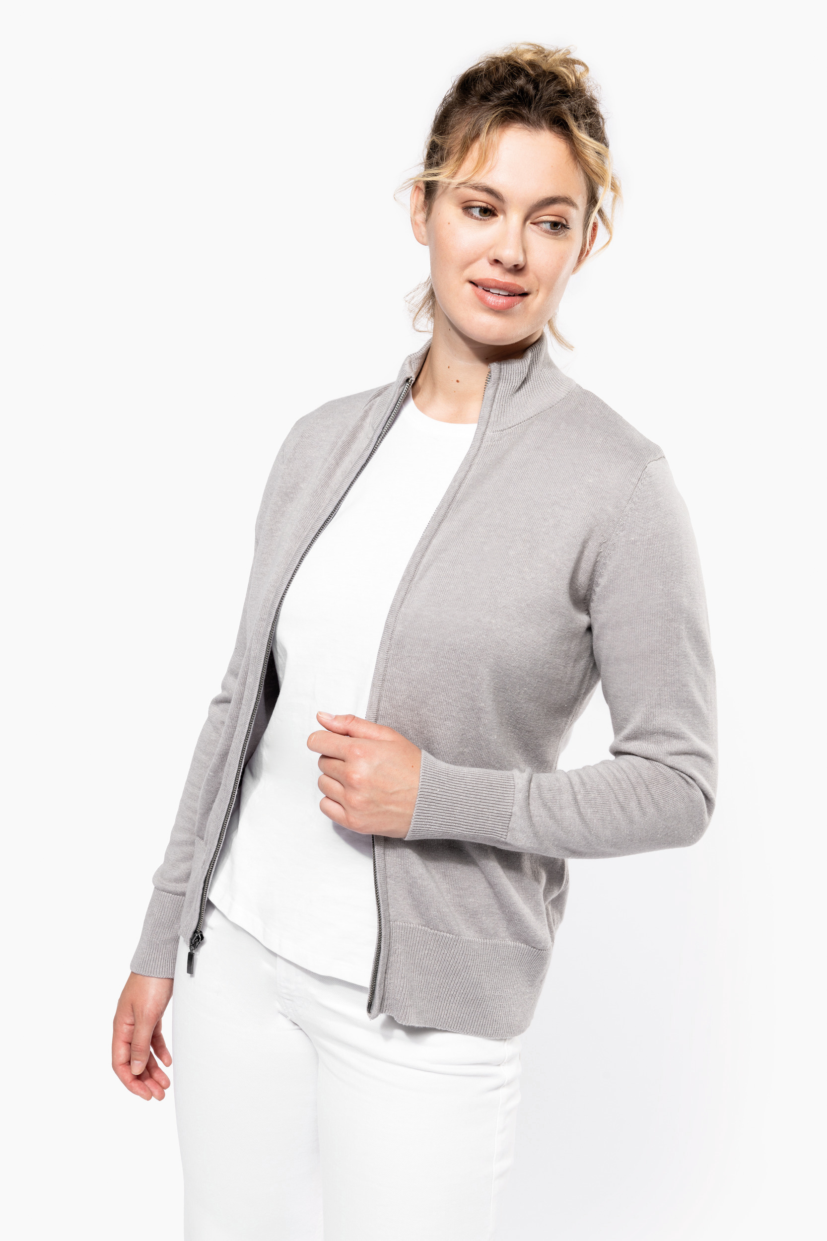 Miniature 1 pour Cardigan zippé femme