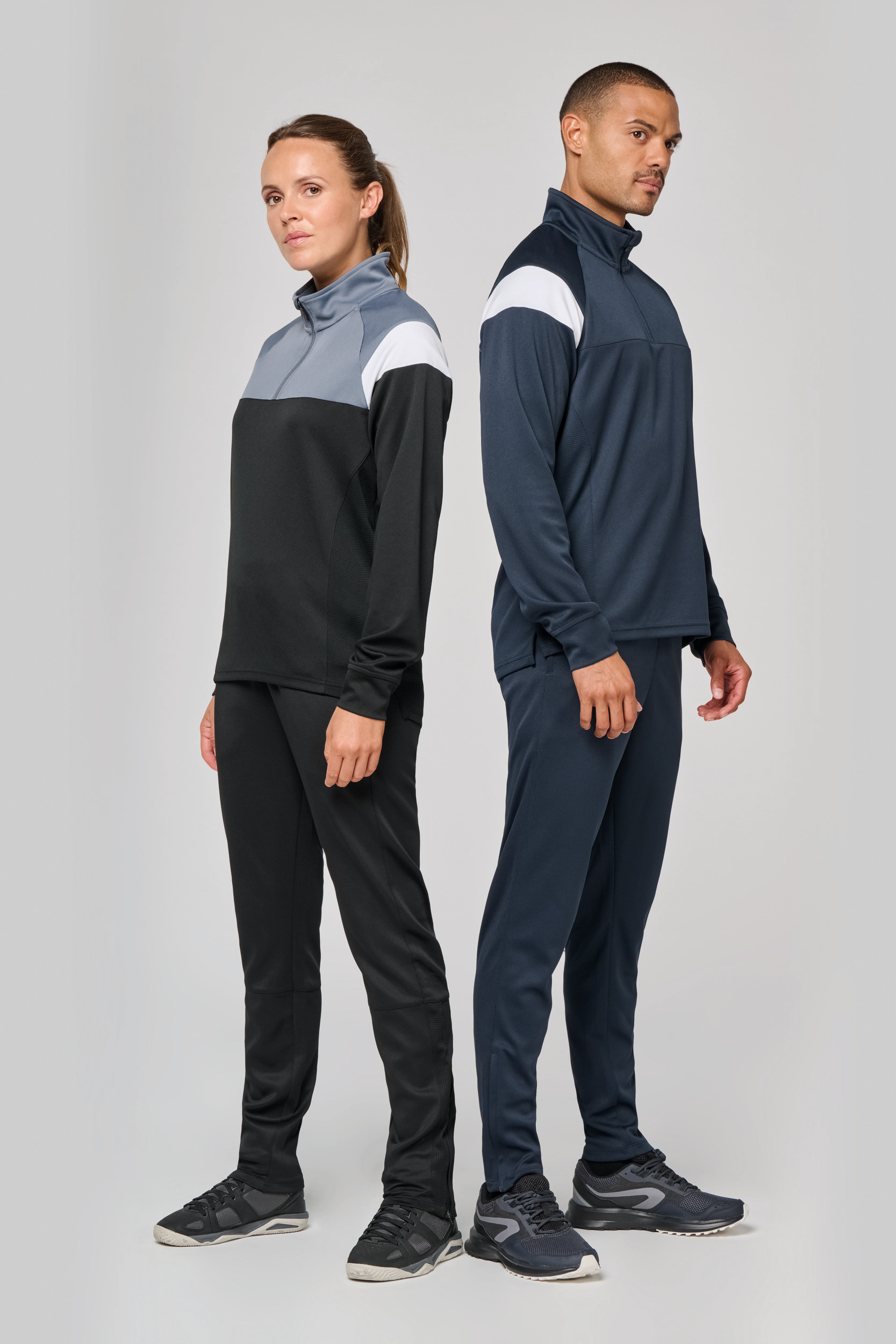 Miniature 12 pour Sweat d'entrainement 1/4 zip unisexe
