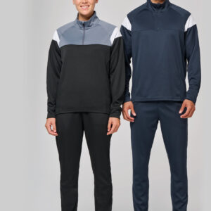 Visuel Sweat d'entrainement 1/4 zip unisexe
