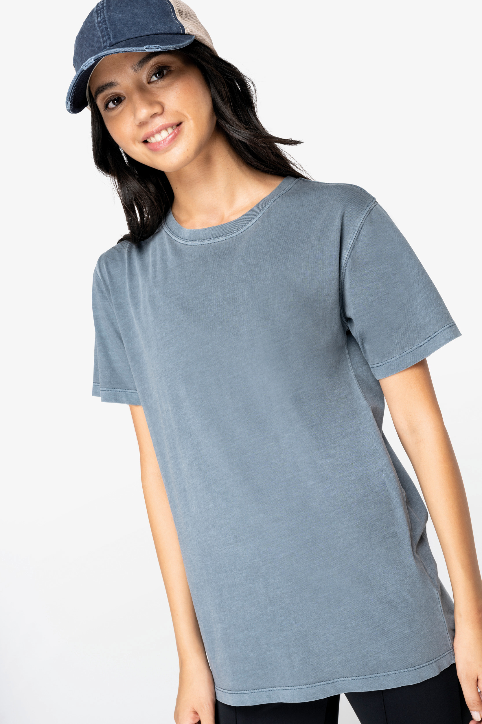 Miniature 3 pour T-shirt écoresponsable délavé femme