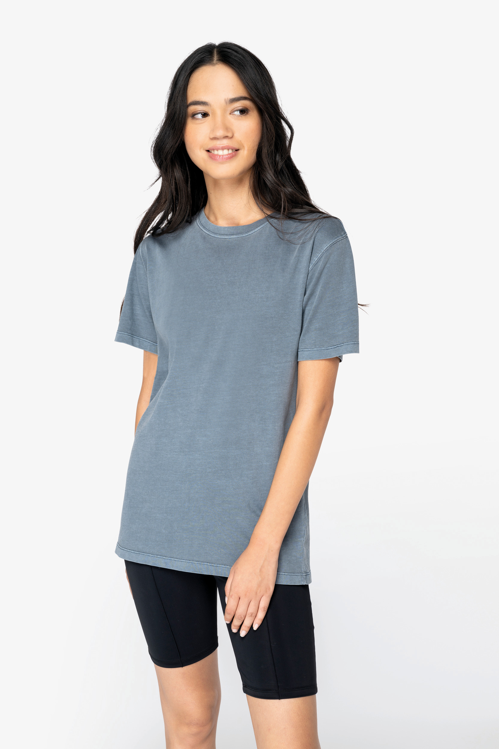 Miniature 1 pour T-shirt écoresponsable délavé femme