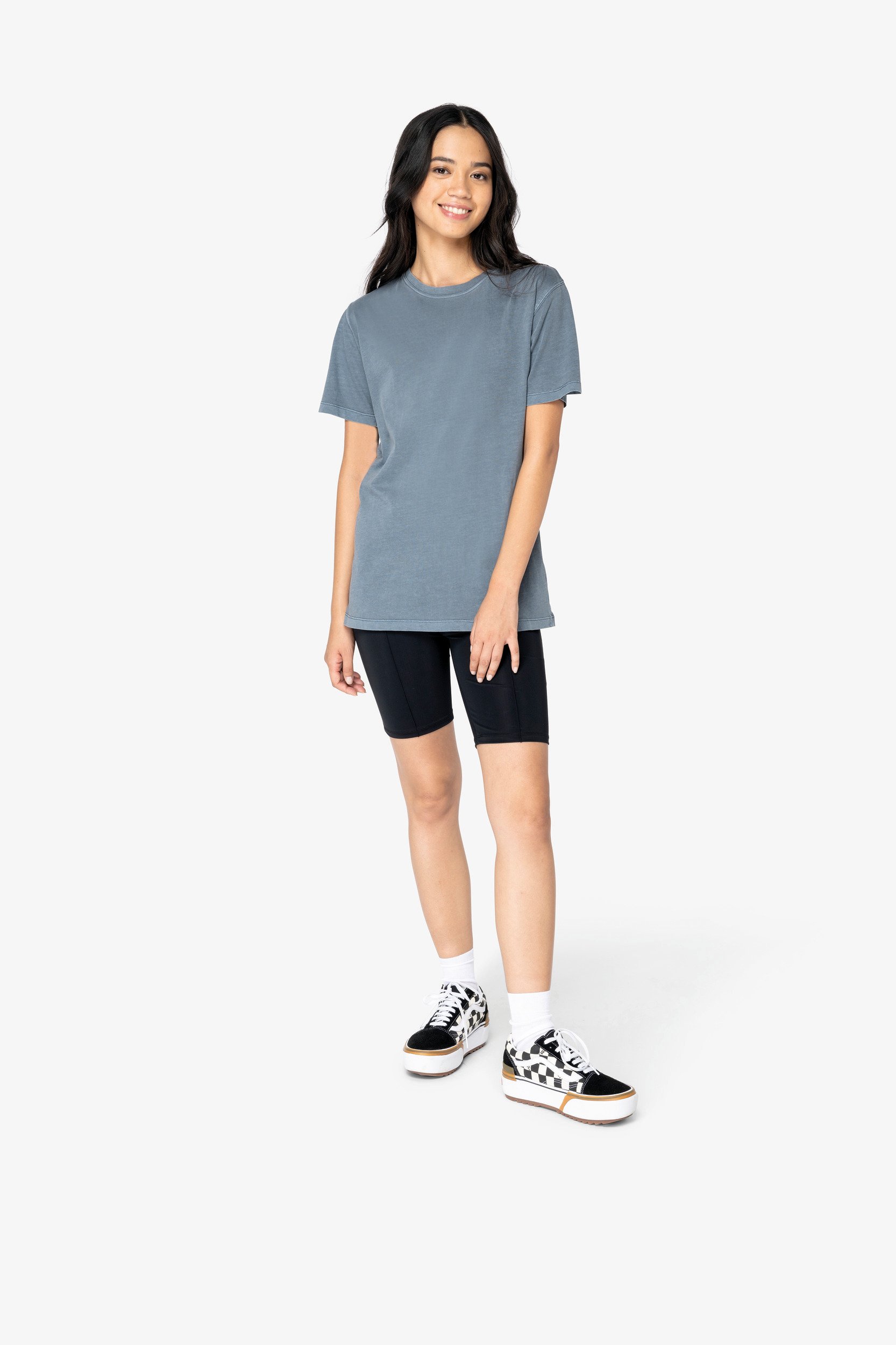 Miniature 2 pour T-shirt écoresponsable délavé femme